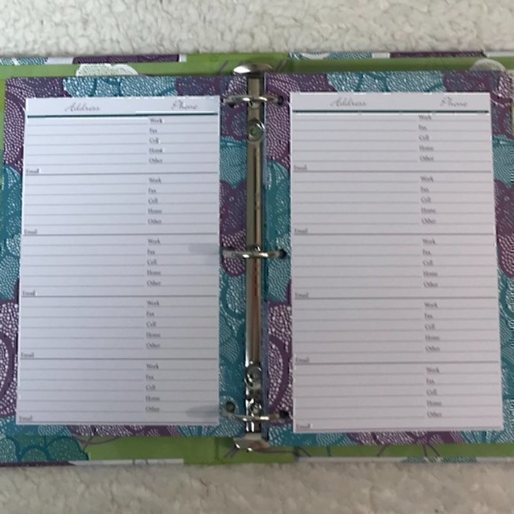 Mudlark "Aubrey" Refillable Address Book - Picture 7 of 9